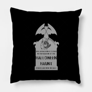 Halloween Haunt - This Attraction Is Closed Pillow