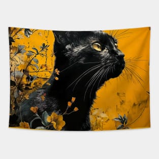 Black Cat Tapestry