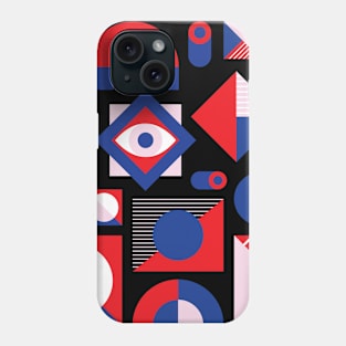 Abstract I Can See You Red Pink Blue Phone Case