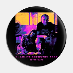 Charles Bukowski 1986 Pin