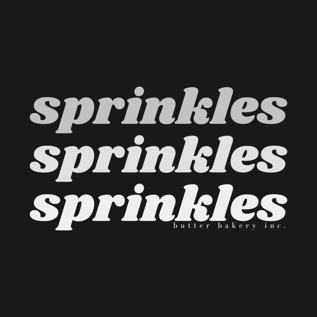 B&W Sprinkles by butter bakery inc