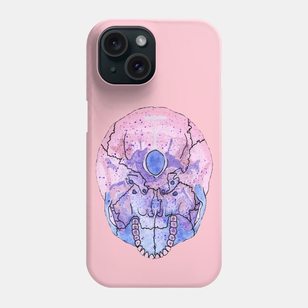 Skull Bottom Phone Case by Heather Dorsch Creations