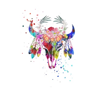 Native American Buffalo skull T-Shirt