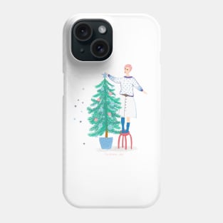 Christmas print in cartoon style. Phone Case