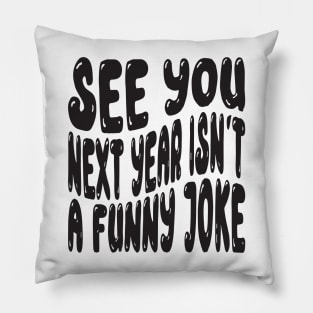 See You Next Year Isn t A Funny Joke Pillow