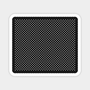 Pretty Simple Small White Polka Dot Magnet