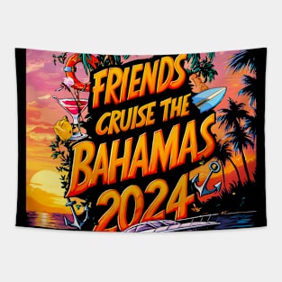 2024 Family Cruise Squad Matching Friend Group Team Vacation Tapestry