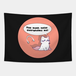 Noise Sensitivity disability awareness cute cat Tapestry