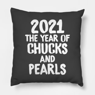 Classy And Sassy Chucks Pearls Pillow