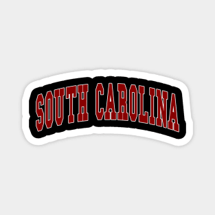 South Carolina - college university font letters text word football basketball baseball softball volleyball hockey love fan player christmas birthday gift for men women kids mothers fathers day dad mom vintage retro Magnet