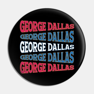 TEXT ART USA GEORGE DALLAS Pin