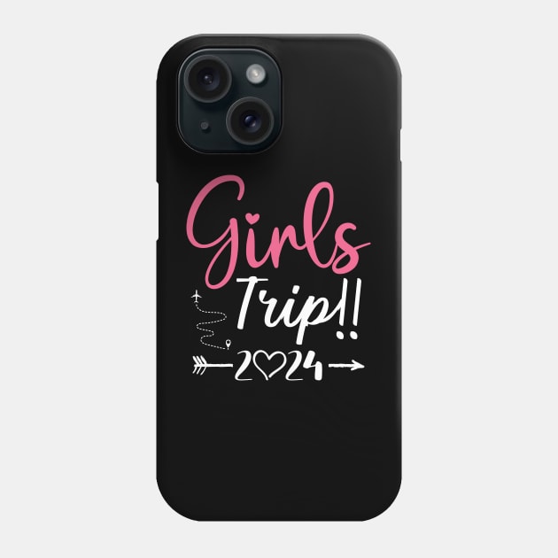 Sisters Trip 2024 Shirt Girls Road Trip 2024 Vacation Lovers Phone Case by Sowrav