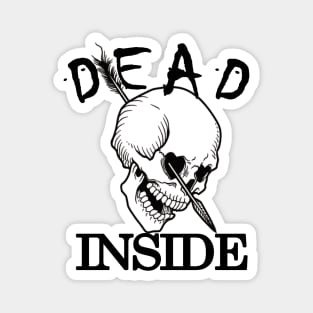 Dead inside skull Magnet