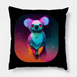 Cyberpunk Koala Bear Pillow