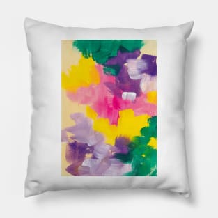 Modern Maximalism  Painting, Colorful Contemporary Painting 16 Pillow