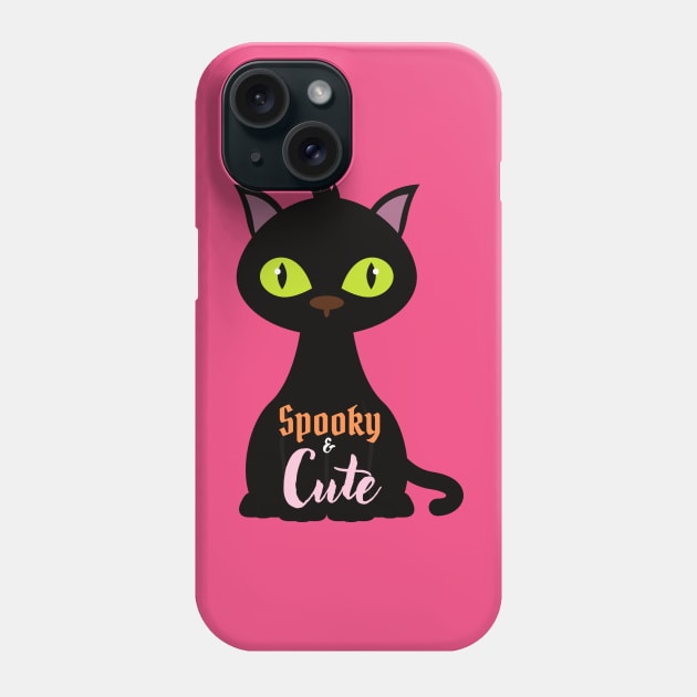 Halloween Tee Spooky and Cute Halloween Design T-shirt for women and girls Halloween Parties Costumes Cats Lovers Phone Case by Utopia Shop