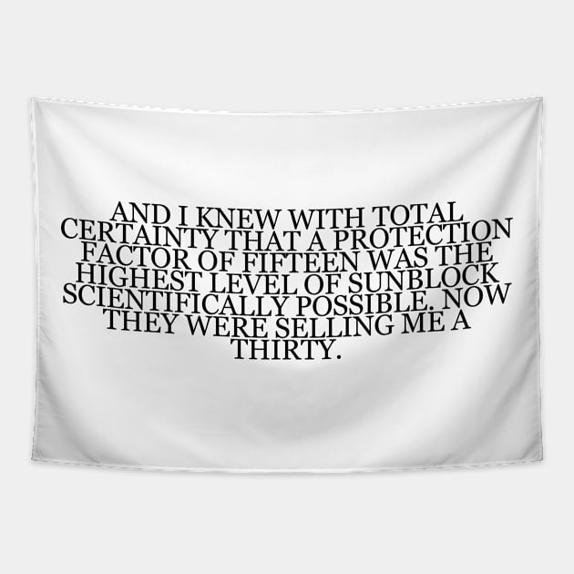 Don DeLillo "Underworld" Book Quote Tapestry by RomansIceniens