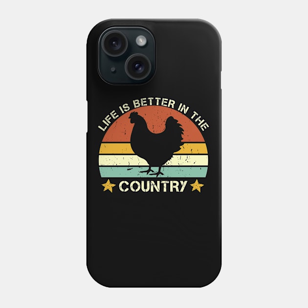 Life is Better In The Country Phone Case by Magic Arts