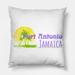 Life's a Beach: Port Antonio, Jamaica Pillow