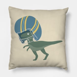 T-Rex Football Player Pillow