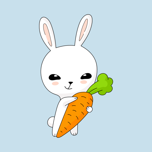 Rabbit with a big carrot by My Happy-Design