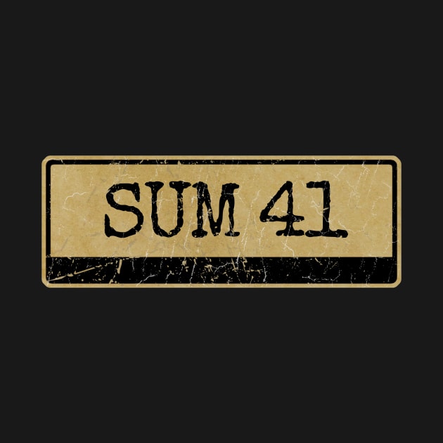 Aliska text black retro - Sum 41 by Aliska