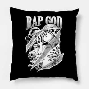 Rap God B&W Pillow