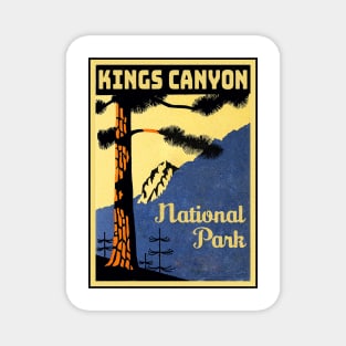 Kings Canyon National Park Vintage Magnet
