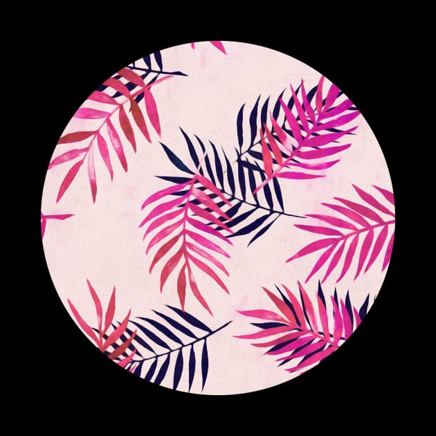 Pink Palm Pattern by micklyn