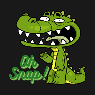 Oh Snap Cartoon Crocodile T-Shirt