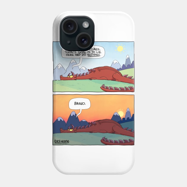 Do nothing today Phone Case by Slack Wyrm