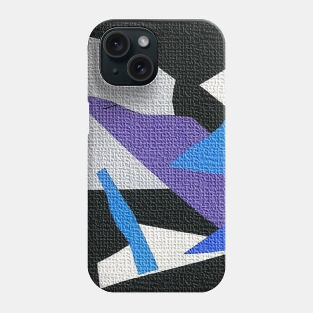 Abstract white blue grey Phone Case by osileig