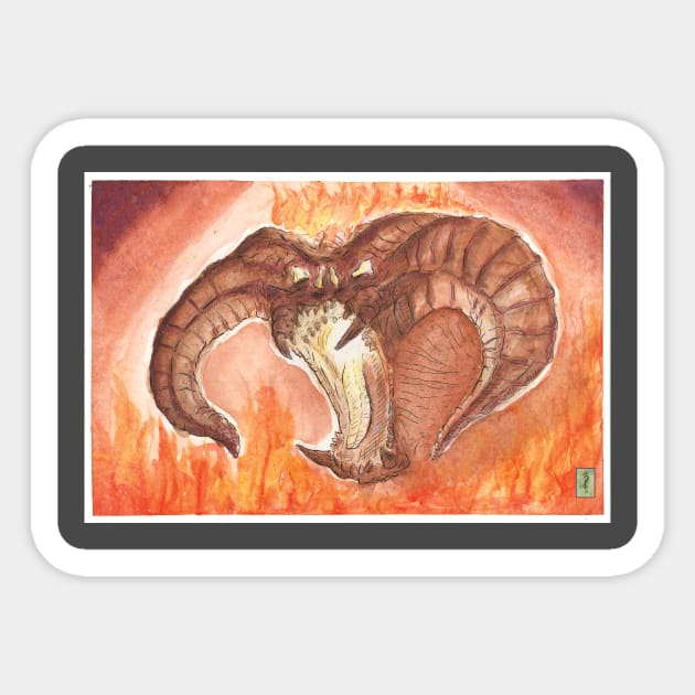 Flame of Udun - Balrog - Sticker | TeePublic