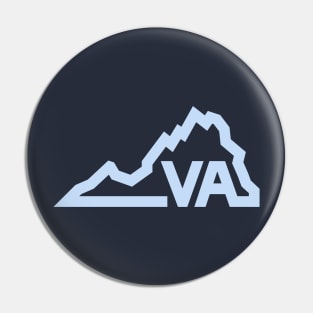 Virginia, The Commonwealth State - Simple Line Design Pin