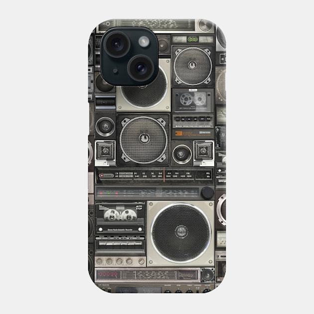 Boomboxes mix Phone Case by bulografik