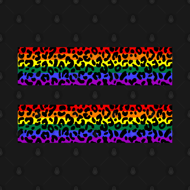 Equality LGBT Pride Awareness Leopard Print by Scar