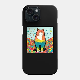 Cat Rainbow Colorful - Colorful Cat Kitten Lover Phone Case