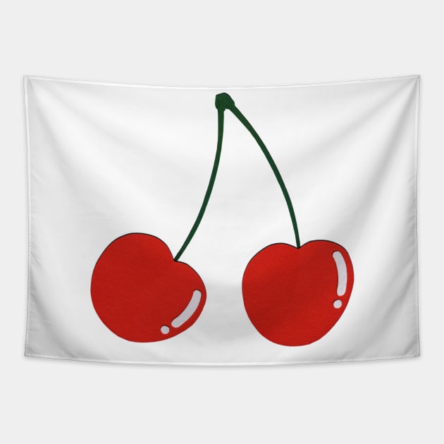 Cherries Tapestry by Rosi Feist