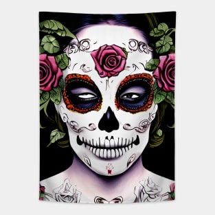 Sugar Skull Girl Tapestry