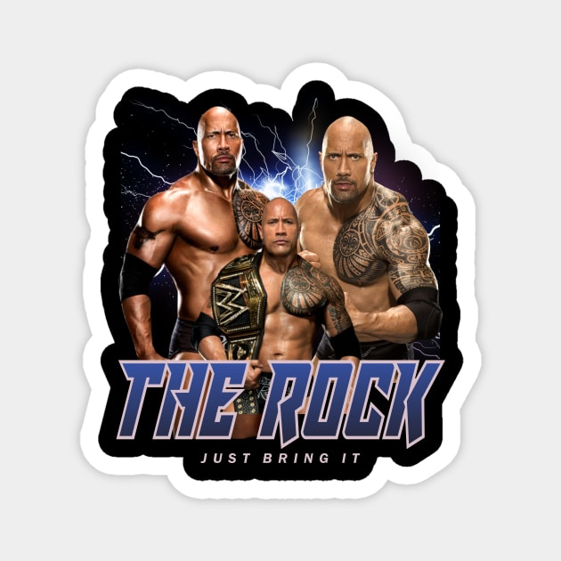 THE ROCK Magnet by dawnttee