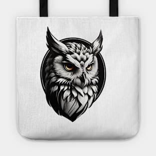 Great Horned Owl Portrait Design Tote