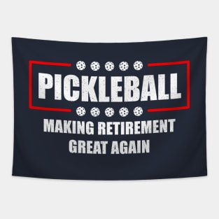 Pickleball Making Retirement Great Again Tapestry