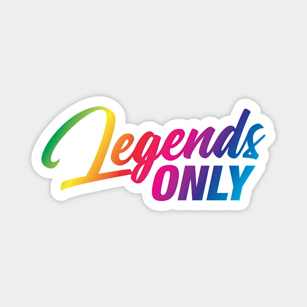 Legends Only Podcast Logo (Rainbow) Magnet by Legends Only Podcast