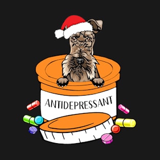 Christmas schnauzer dog T-Shirt