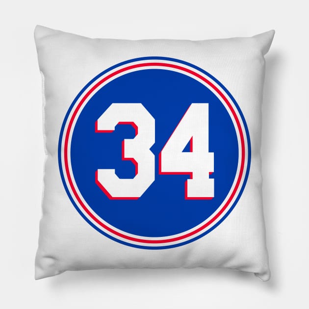 Barkley Number Pillow by naesha stores