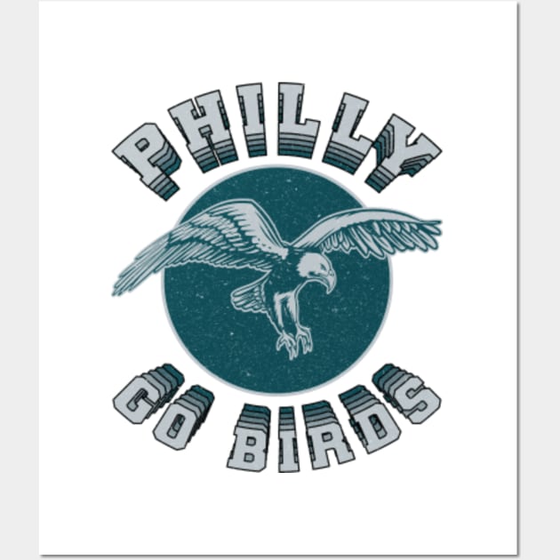 Lets Go Birds, Retro - White - Eagles - Magnet