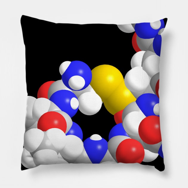 Oxytocin Molecule Chemistry Pillow by ChemECool