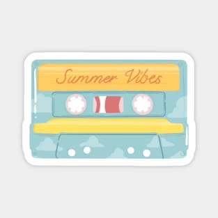 Summer Vibes Cassette Tape Magnet