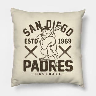 Retro San Diego Padres 1 by Buck Tee Pillow