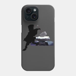 King Ar'Thor and the Hammer in the Stone Phone Case